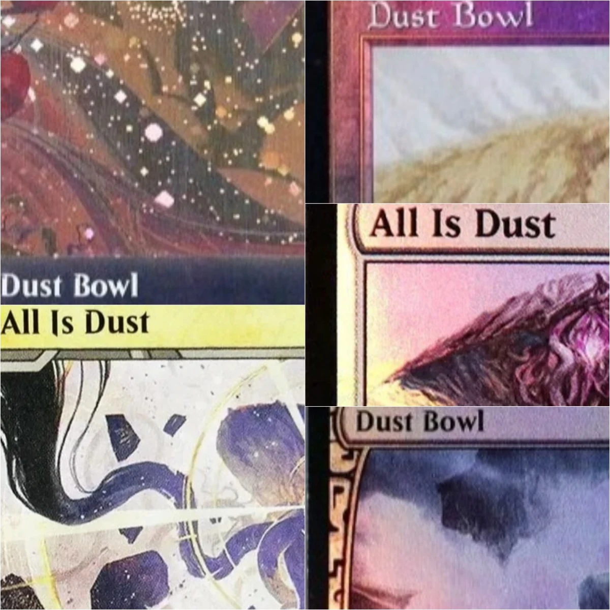 

"All Is Dust/Dust Bowl" TCG Cards Game Black Top Quality Proxy Playing Cards Gathering Board Game Trading Cards