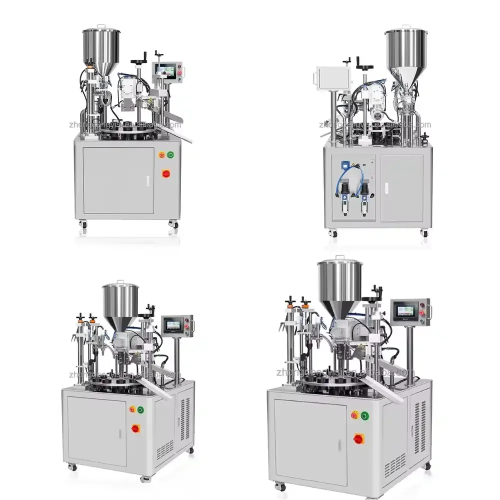 Electric Rotary Fully Automatic Plastic Soft Tube Filling and Sealing Machine for Toothpaste Cream for Industrial