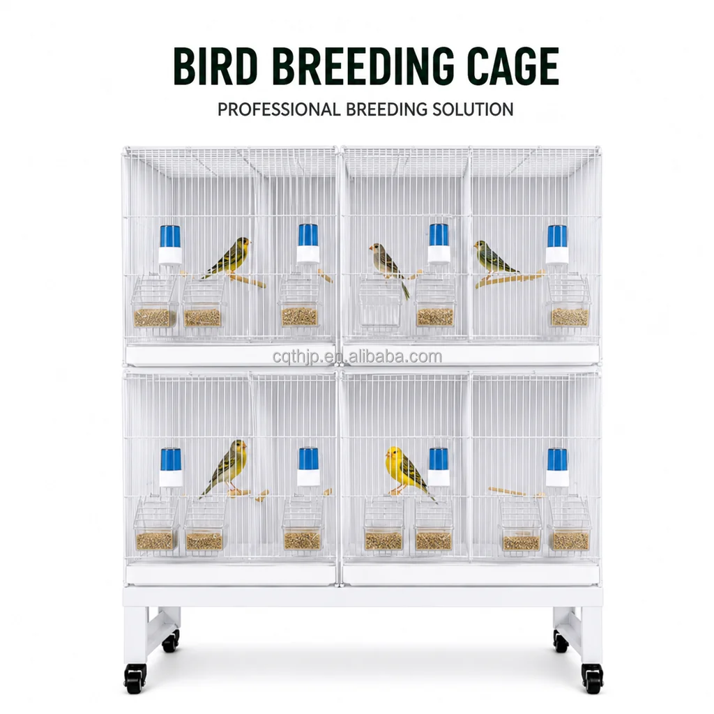 Modular Expandable Large Multi-layer Modern Classic Iron Bird Breeding Cage High Durability for Long-Term Bird Keeping