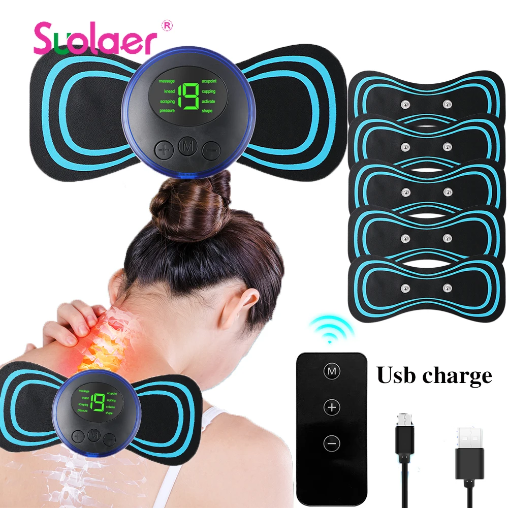 

Intelligent Mini Electric Neck Massager USB Charging Portable Shouder and Nek Neck Massage Patch with Multiple Adjustable Levels