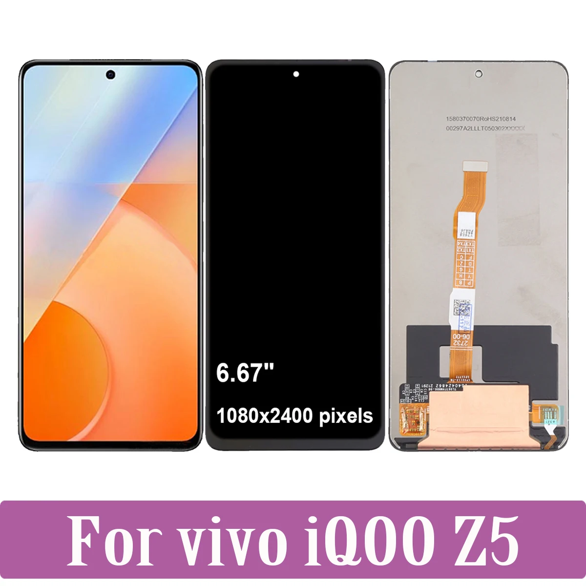 

For VIVO IQOO Z5 LCD Display Touch Screen Replacement Digitizer Assembly