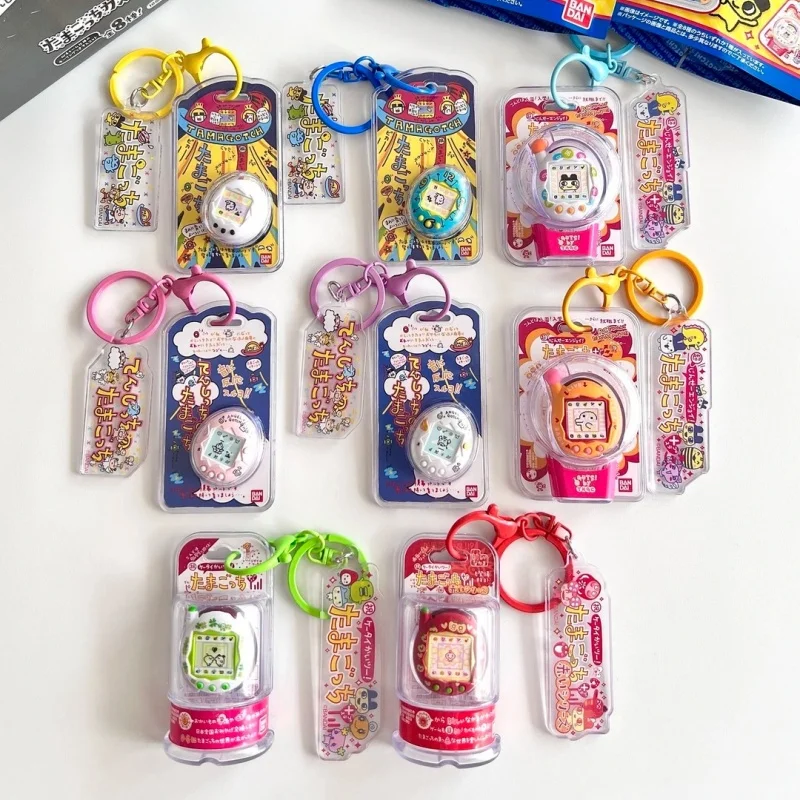 Genuine Bandai Tamagotchi Mini Electronic Pet Keychain Bag Pendant Kawaii Hanging Ornament For Daily Carry And Collection ﻿ ﻿ ﻿