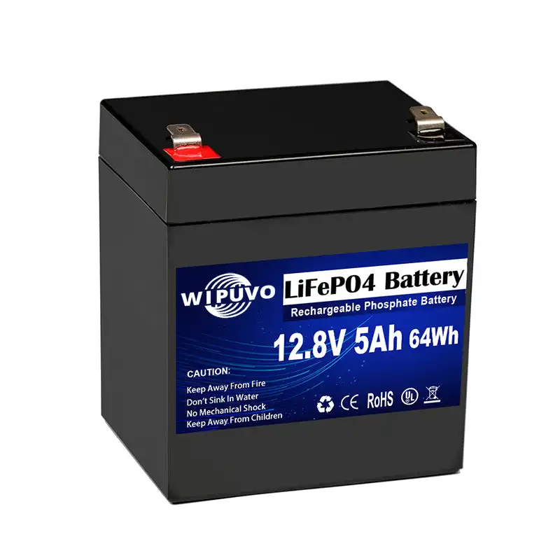 LiFePO4 Battery 5PCS 6.4V 5Ah With BMS 6.4V LiFePO4 Battery Pack lithium iron phosphate battery for Outdoor Camping