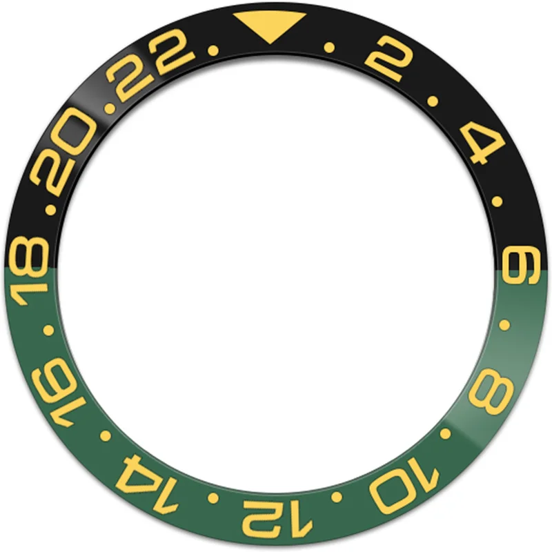 38mm Curved Ceramic Bezel Insert Fits SUB GMT SKX007 SKX009 SRPD Watch Cases 38x30.6mm Ceramic Bezel Ring Parts