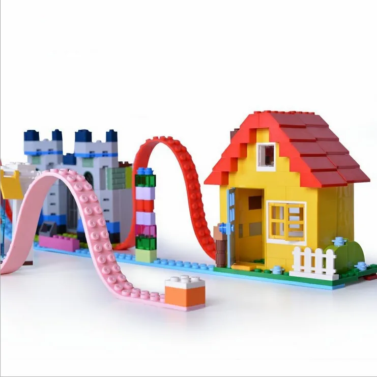 Blockband-Basisstreifen, zweireihig, 2*116 Punkte, 92 cm, beliebig zuschneidbar, kompatibel mit Lego DIY Bausteinen, kreatives Spielzeug in großen Mengen – Detail 23