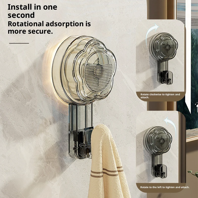 أزياء زهرة شكل قوية شفط كأس السنانير فراغ قابلة لإعادة الاستخدام دش السنانير الثقيلة Traceless الملابس هوك