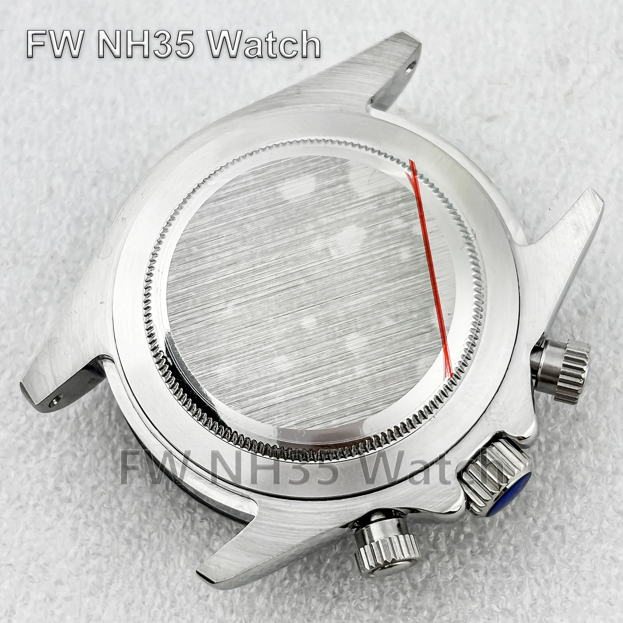 39mm Watch Case Sapphire Glass 10ATM Waterproof Solid 316L Stainless Steel Case for VK63 Quartz Movement DIY Watch Accessories