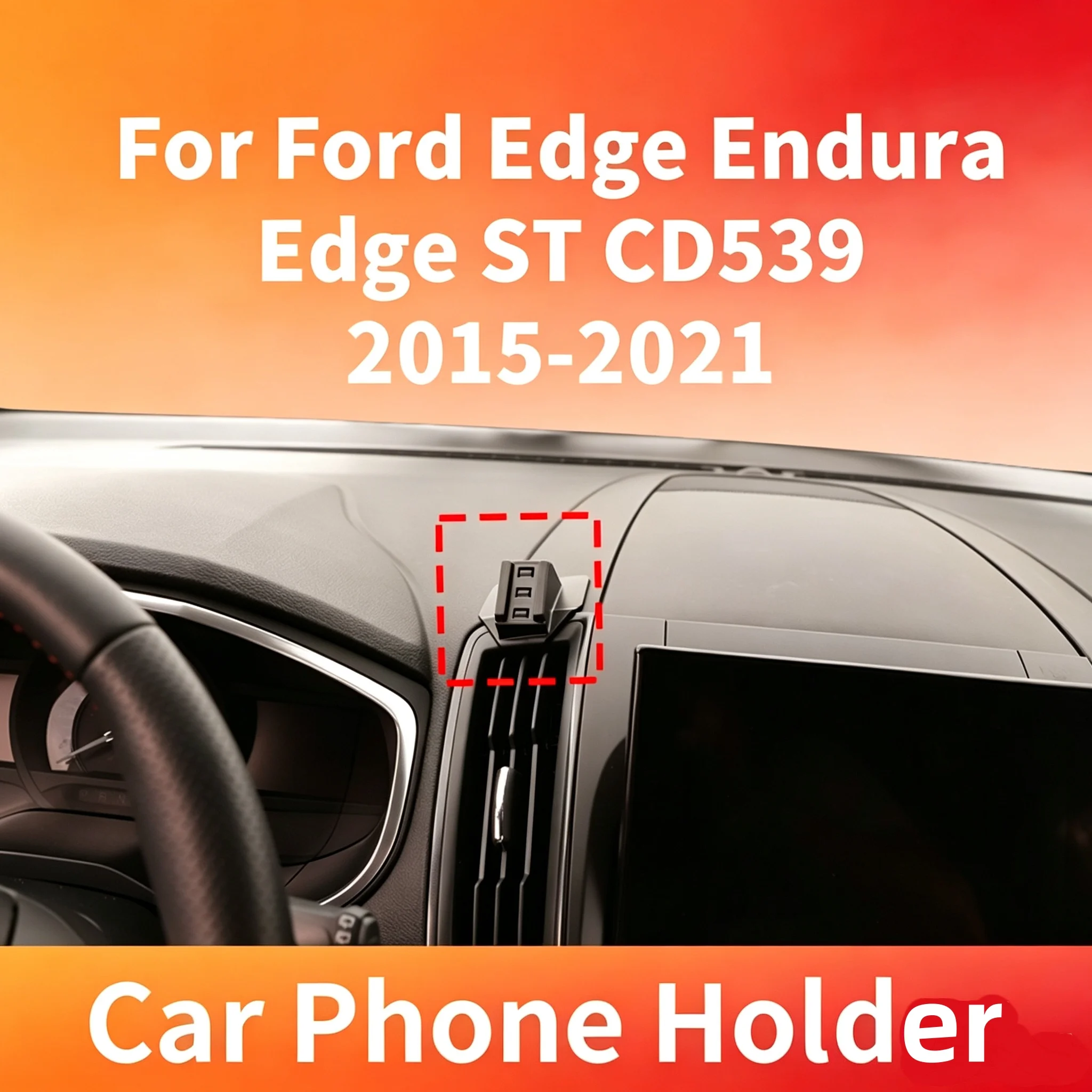 Snap On Bracket Base For Ford Edge Endura Edge ST CD539 2015-2021 Car Phone Holder Designed To Fit The Original Car Structure