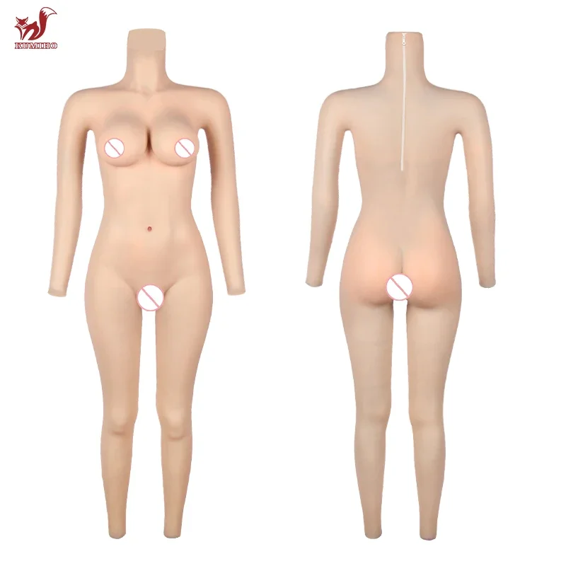 KUMIHO 4TH Gen Silicone Bodysuit Breast Forms Fake Vagina Cosplay Full Body Suit Fake Boobs Drag Queen Crossdresser Transgender