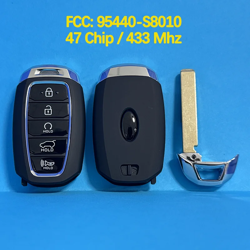 CN020167 Aftermarket 5 Button Genuine Smart Remote Key 47 Chip 433Mhz FCC 95440-S8010 For Hyundai Palisade 2020