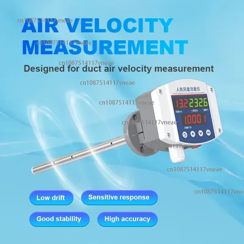Velocity Mete4 in 1 AiPressure and Temperature Sensors Submersible Wind Speed SensoAiFlow Transmitter