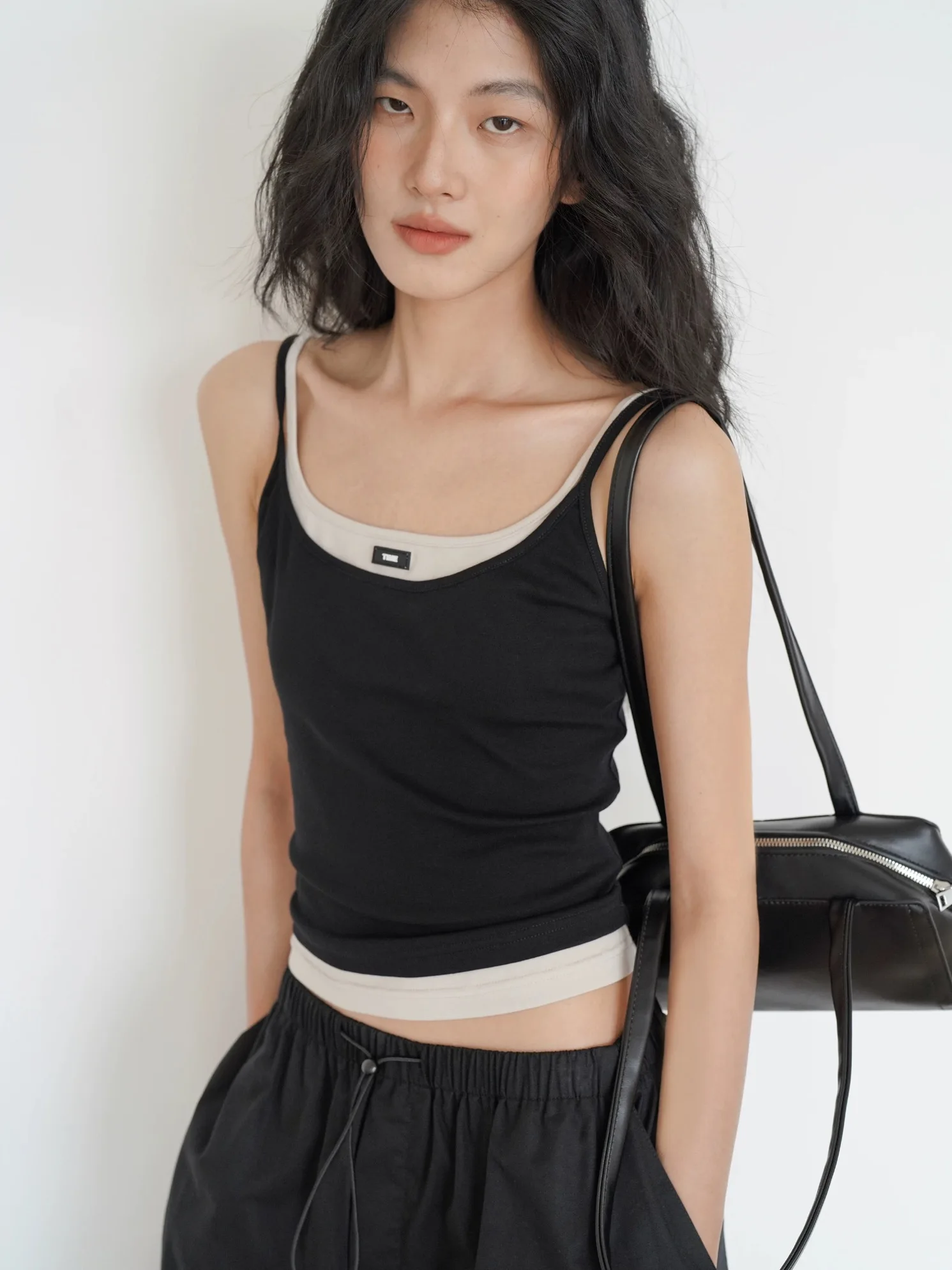 Women's Slim Fit Tank Top 95 Cotton Summer New Style Outerwear Inner Match Big Size Fat MM Casual Simple Style Base Shirt