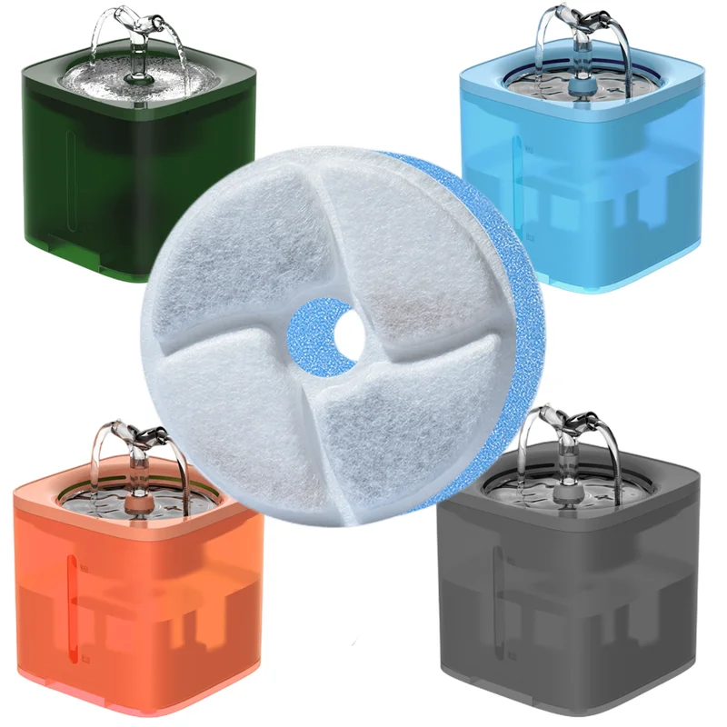 

6pcs/12pcs Cat Water Fountain Filters Replacement Filter WF070/WF180 Coconut Activated Carbon for Pet Dog Pet Water Dispenser
