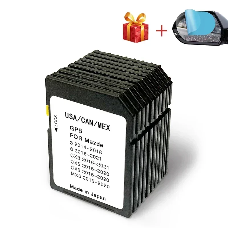 

North America 2022 16GB Navigation Maps SD Card for Mazda 3 6 CX3 5 9 MX5 Car Memory GPS Card