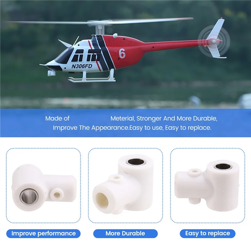 BNVN-4X RC helicóptero de juguete actualización C138 cabezal de Rotor grupo Set para RC ERA C138 Bell 206 1:33 piezas de helicóptero de juguete RC