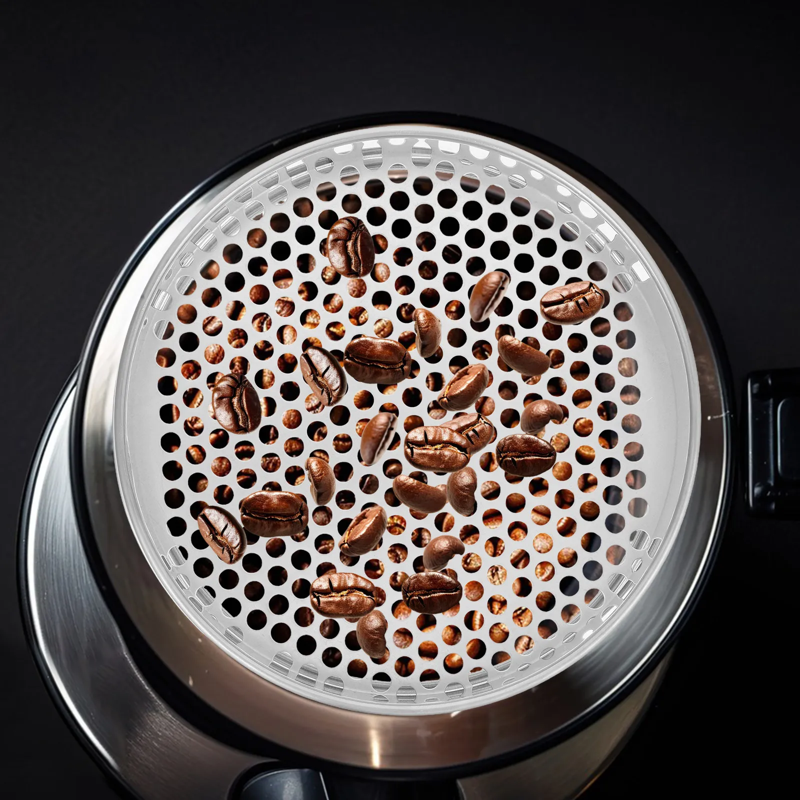 Stainless Steel Gardening Soil Sifter Round 20Cm Mesh Screen Sieve for Garden Compost Sand Dirt Gravel Rocks Dirt Gravel Sifter