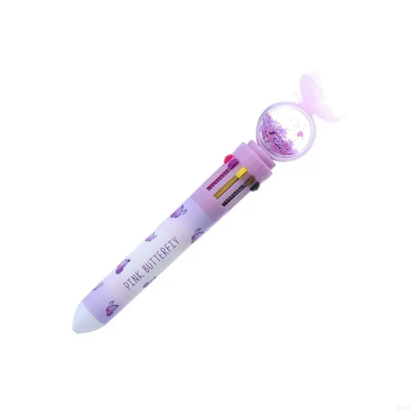 DXAB Multicolor Ballpoint Pen Pen Reflactable Pen Pen 10-Color-in-1 Pen Writing Pen