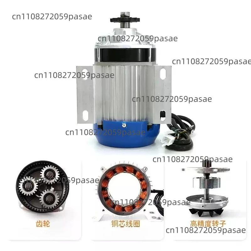 Reduced-speed Brushless Motor, 48V/60V, Mid-drive Chain Motor