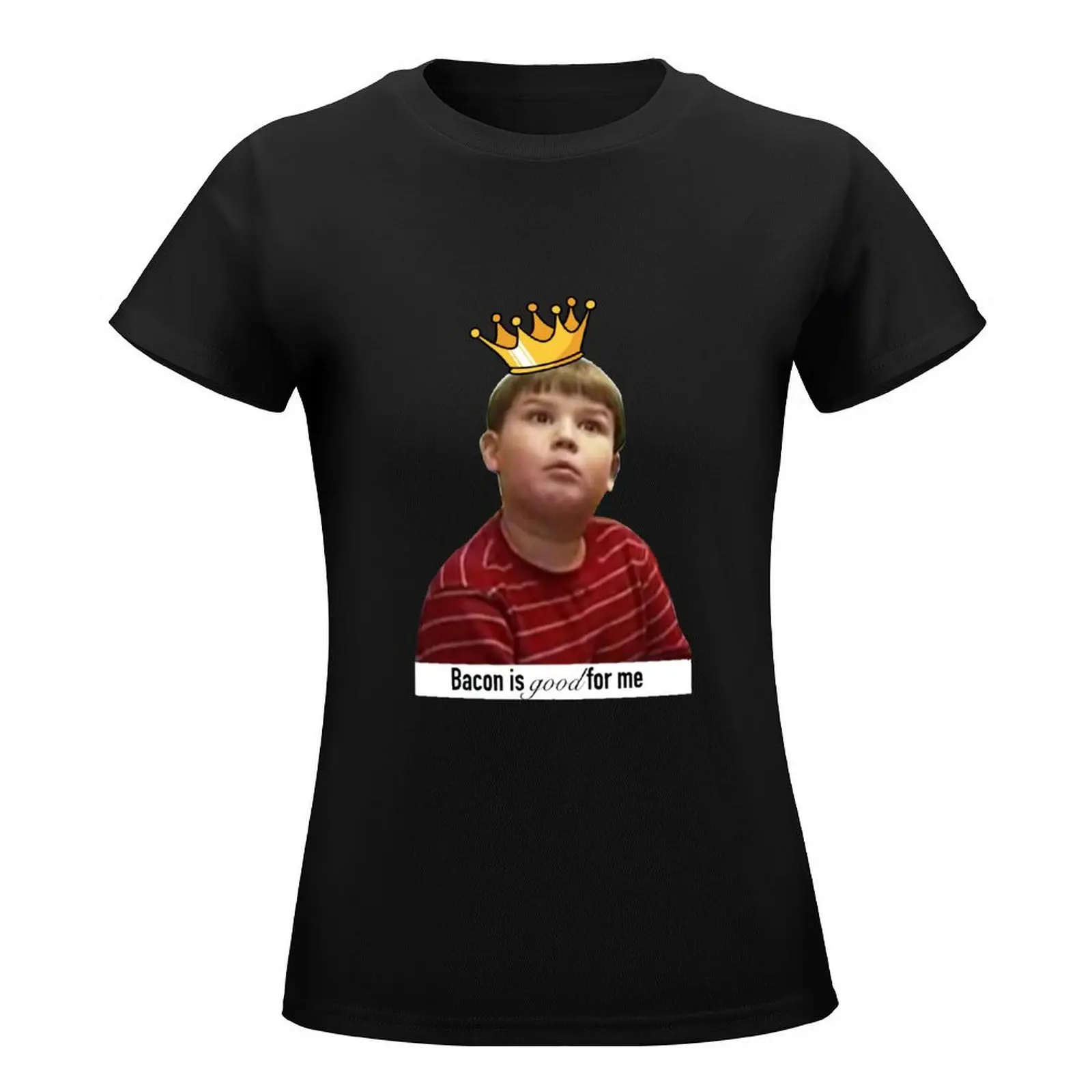 King Curtis bacon is good for me T-Shirt tees kawaii clothes black t shirts for Women