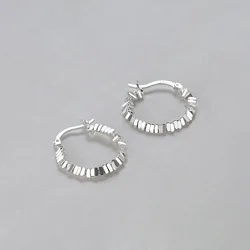 New 925 Sterling Silver Earrings Charming Minimalist Style Geometric Earrings Party Gift Women Fine Jewelry