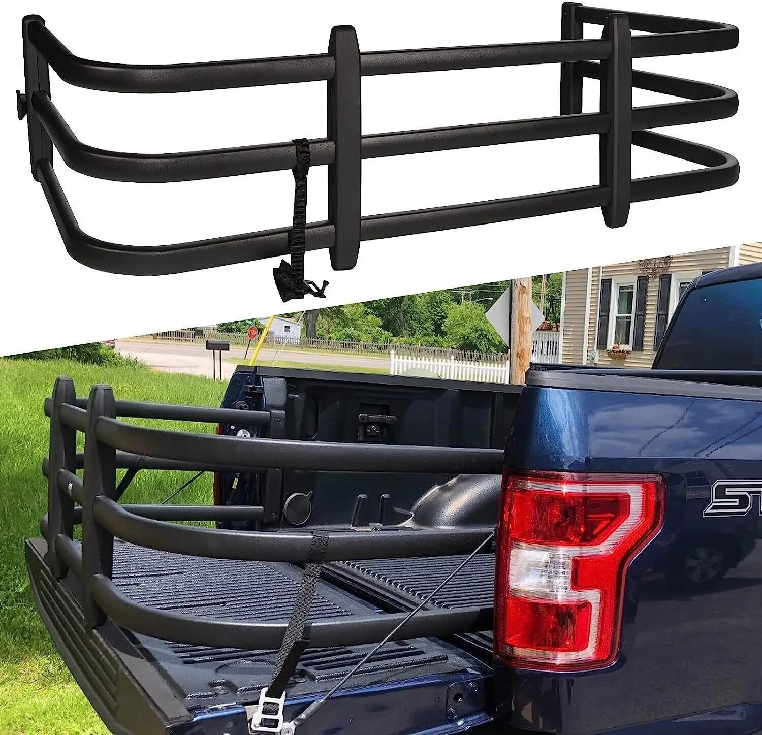 

Retractable Truck Bed Extender Pickup Tailgate Fit for Rivian R1T 2022 2023