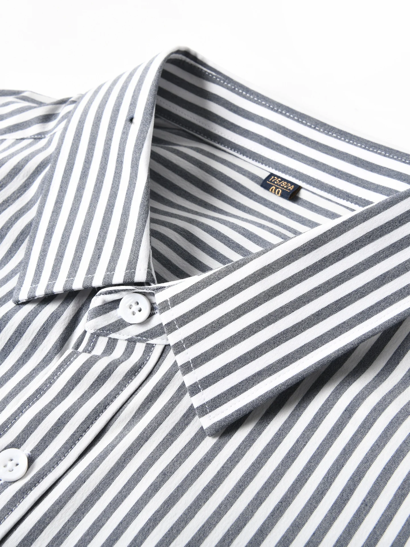 New American Style Comfortable Elastic Breathable Loose Casual Long Sleeve Striped Shirt Men's Autumn Base Layer Shirt