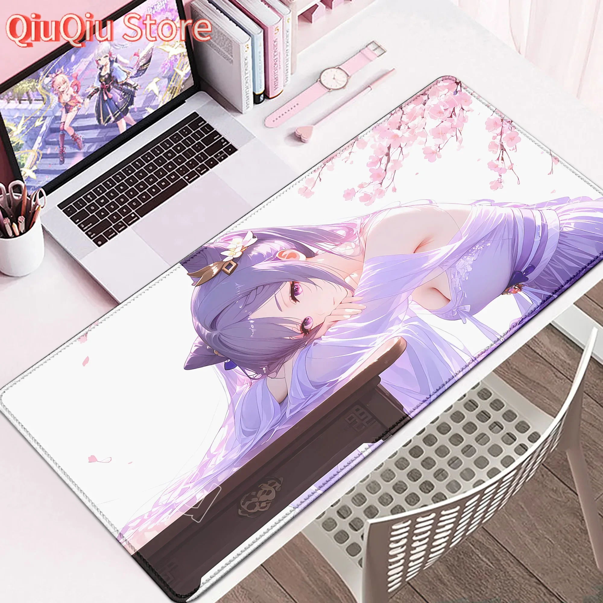 

HD Печать Аниме Игра Keqing Коврик для мыши XXL Genshin Impact Большой коврик для мыши Ноутбук Игровой ПК Коврик для мыши Клавиатура Сексуальные настольные коврики Xxl