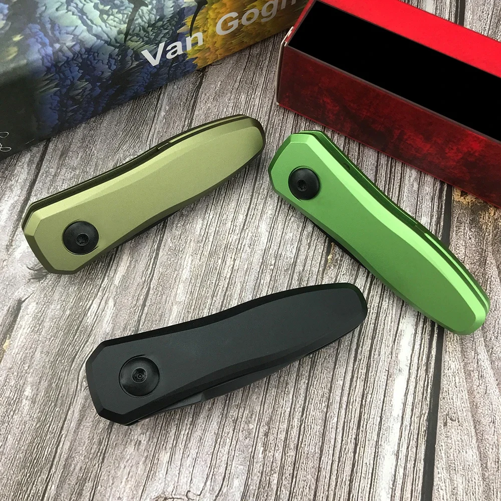 2024 Mini 7500 Portable Folding Knife Tactical Survival Knives 8Cr18Mov Blade Aluminum Handle Outdoor Tactical EDC Hunting Tool