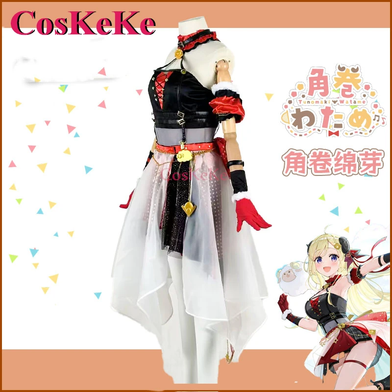 

CosKeKe Tsunomaki Watame Anime VTuber Hololive Cosplay Costumes Sweet Lovely Dress Halloween Party Role Play Clothing S-XXL New