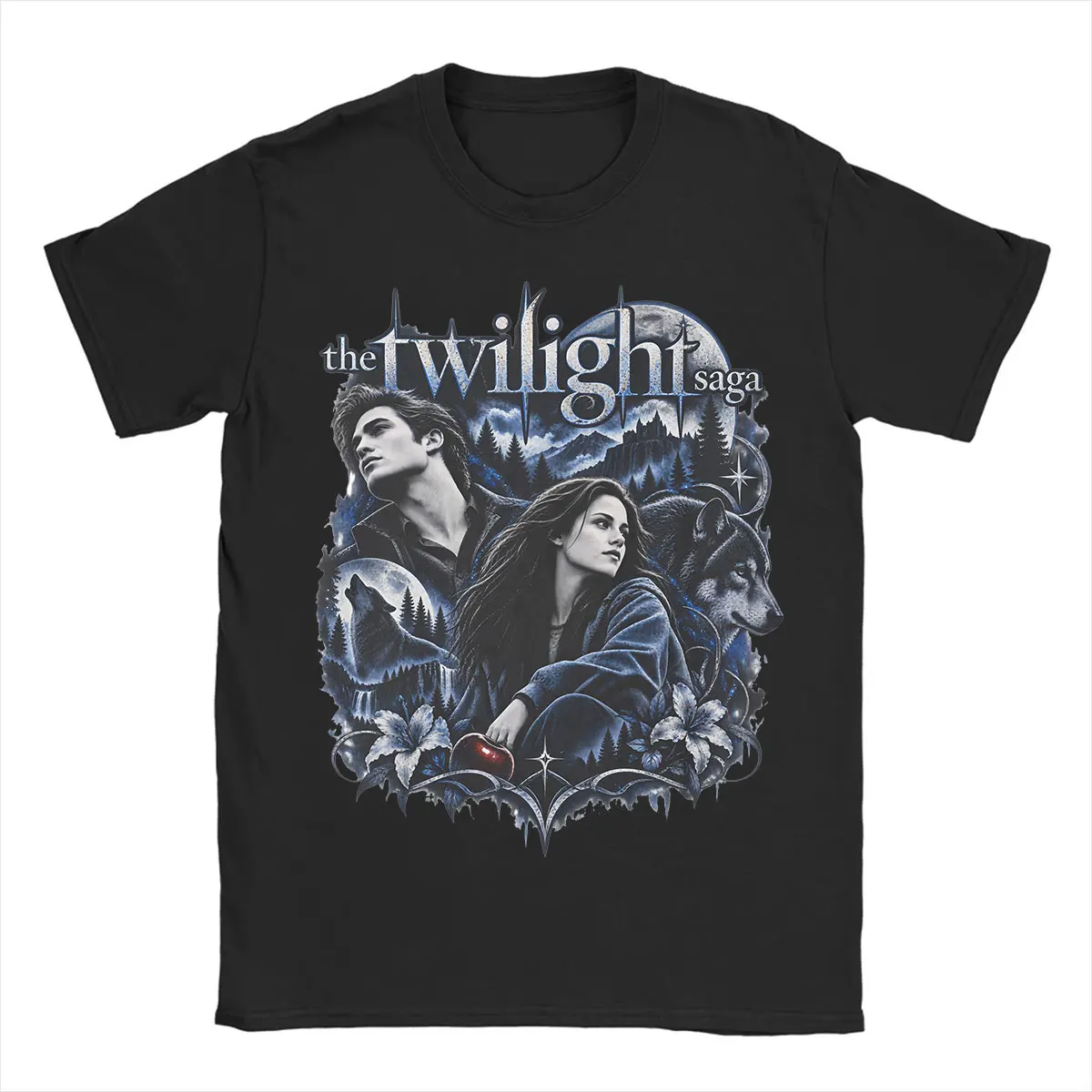 Twilight Saga Edward Cullen Bella Swan T-shirts Vampire Werewolf Graphic T Shirt Men Women Clothing Cotton Oversized T Shirts