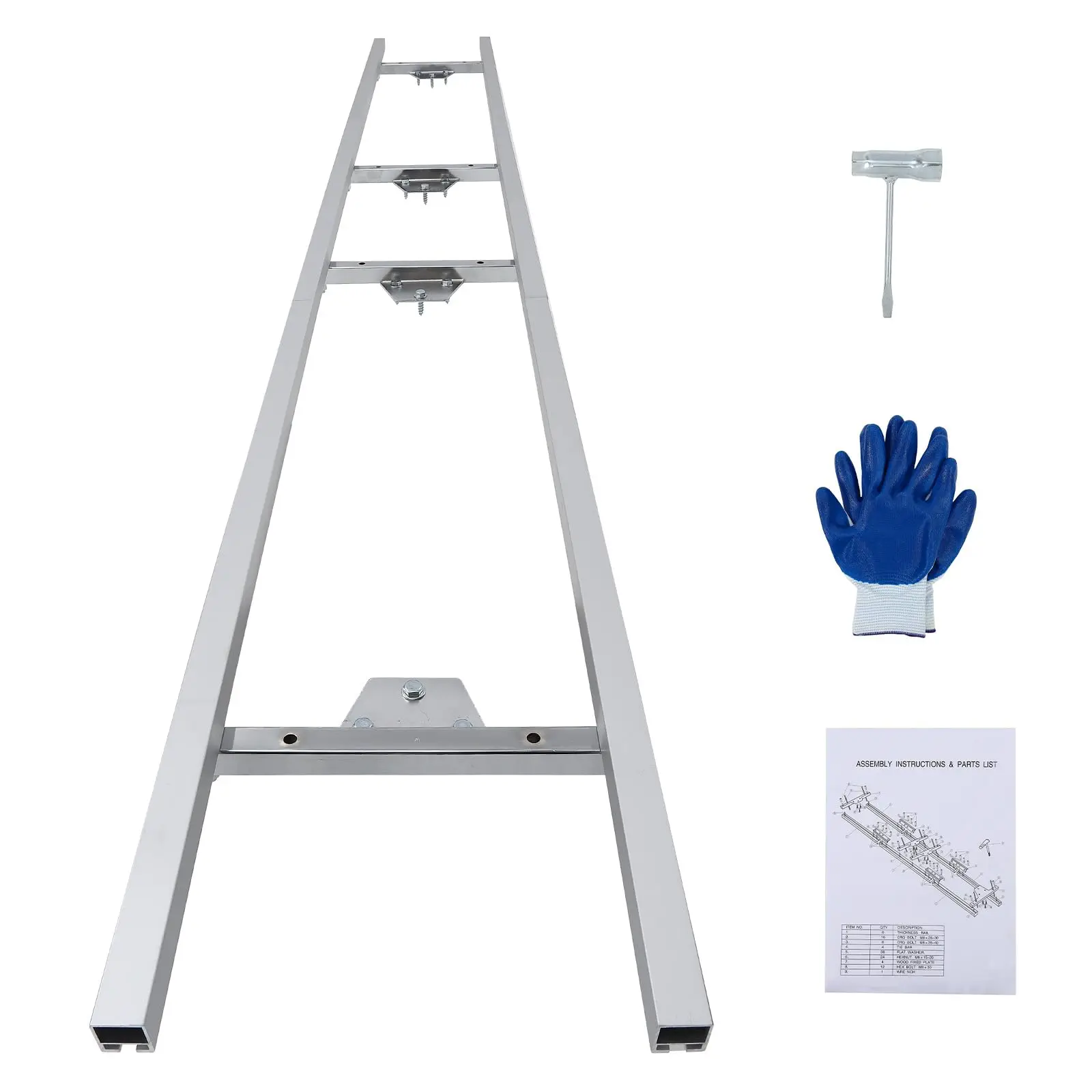 9 FT Rail Mill Guide System 3 Crossbar Kits Work with Chainsaw Mill Aluminum Adjustable Saw Milling Rails System Drop shipping