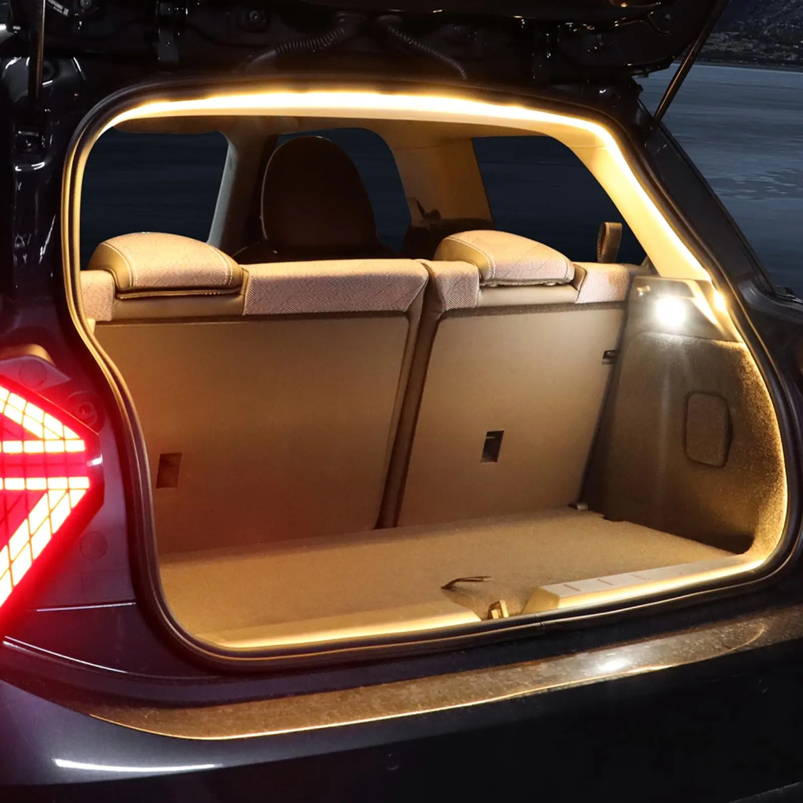 Car High Brightness Trunk Lighting Cuttable Universal Fit LED Rear Trunk Cargo Light Automatic Sensing Tailgate Light Strip