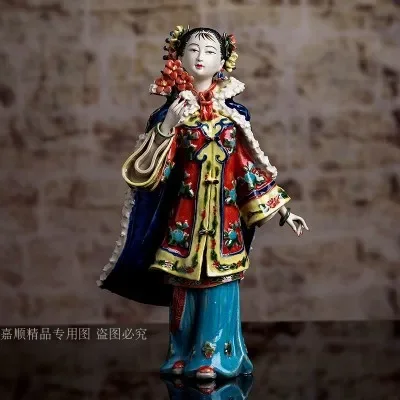 

Ceramic Chinese style beauties with gifts for ladies High-end luxury girl Beauty figure Sculpture statue Home Decoration