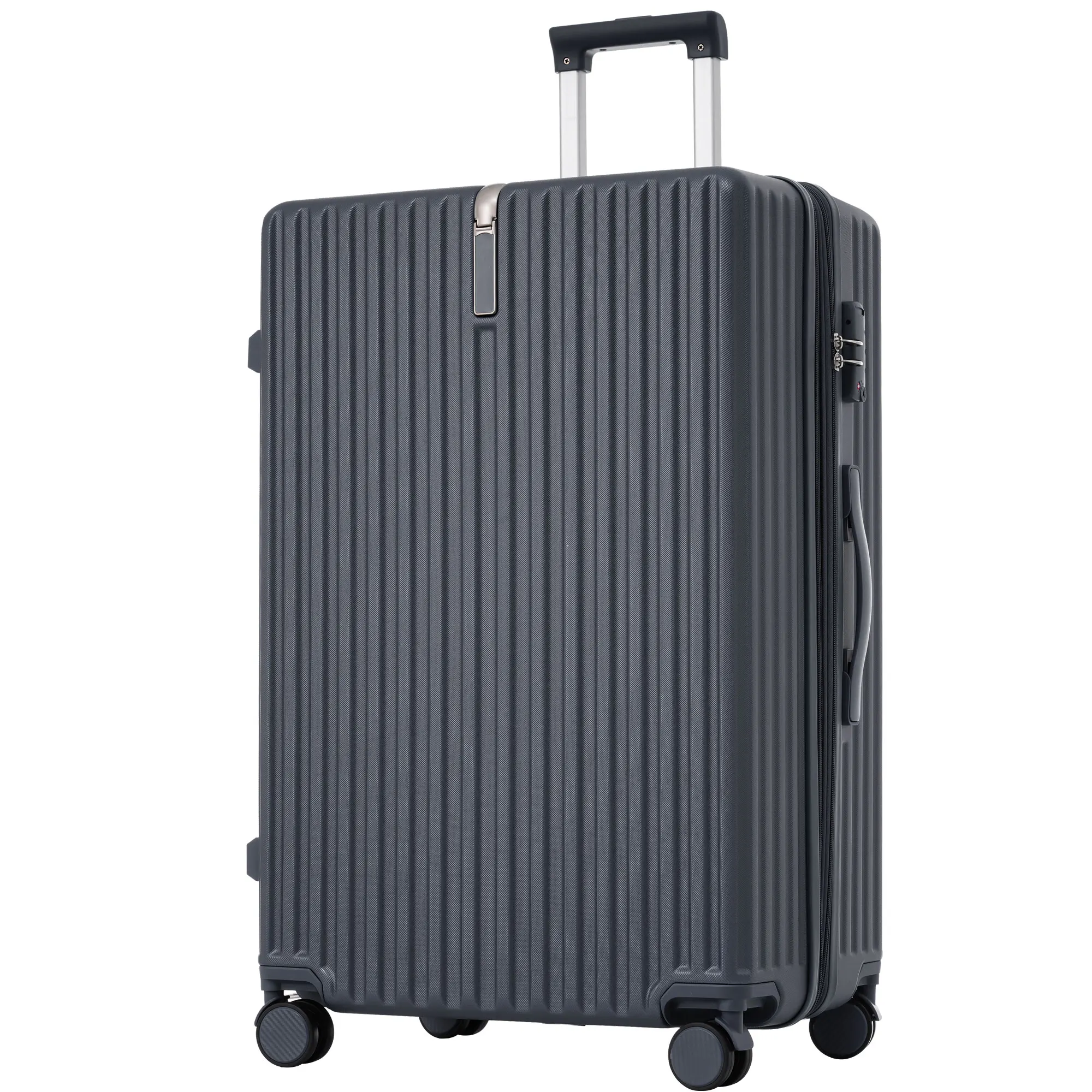 Hardshell Suitcase suitcase hand luggage 4 Rolls ABS Material TSA Custom Lock 65*43*28 Grey