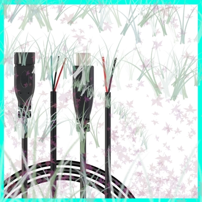 

1/5/10 шт. 2-контактный 4-контактный разъем для передачи данных 25 см USB 2,0 Type-C, удлинительный провод, кабель для зарядного устройства, разъем «папа-мама», вилка E3