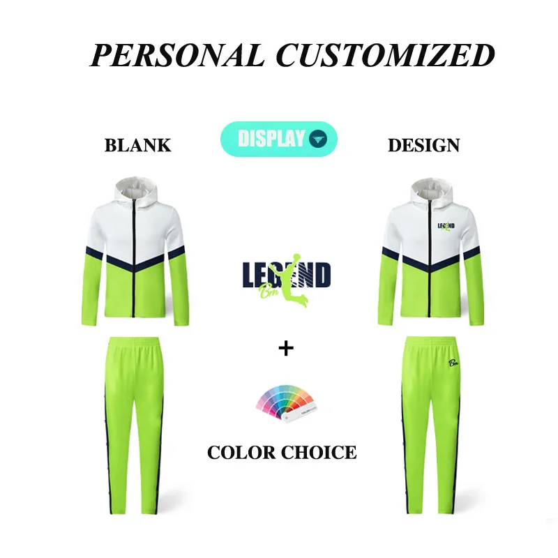 Basketball Sets For Men Hoodies Button-down Pants Sportswear Fitness Uniforms Running Windbreak Jacket Training Tracksuits Male