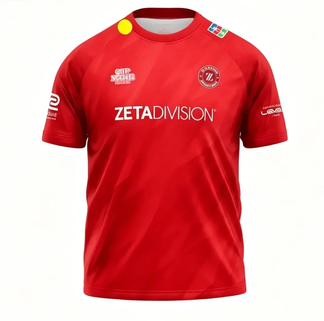 Summer Casual E-Sports Zeta Division Team Jersey Identity Short-Sleeved Tshirt Men Women Tops Oversized Quick-Drying Cloths Tees - view 4