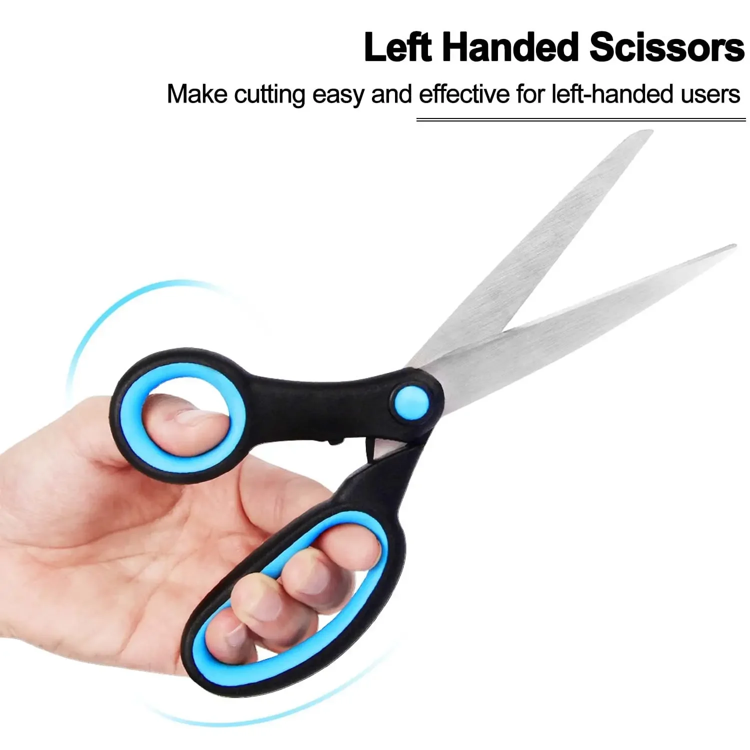 Stoffschere für Linkshänder, 25,4 cm, professionelle, robuste Schneiderschere für Leder, Nähen, Stickerei, Heim-Nähzubehör – Detail 4