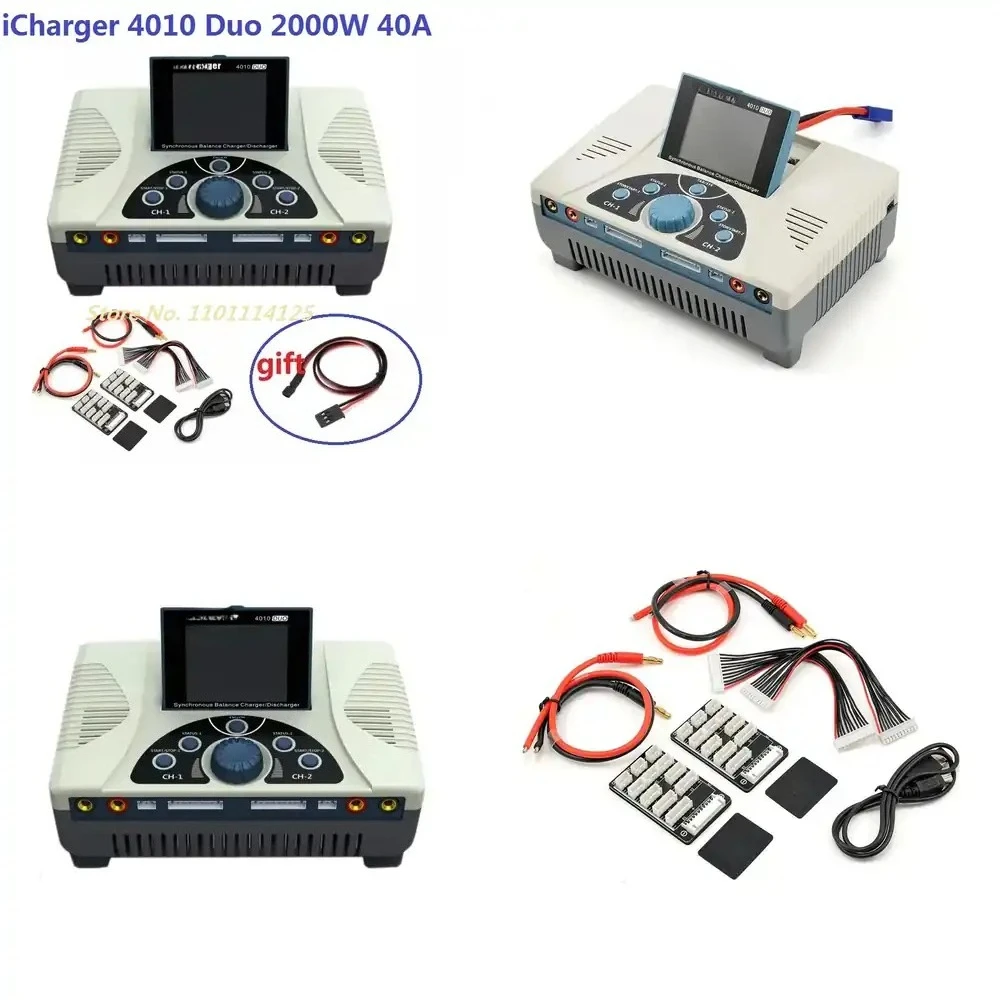 

iCharger 4010 Duo 2000W 40A DC Dual Battery Balance Charger Discharger for 1-10S Lipo Battery for RC Quadcopter