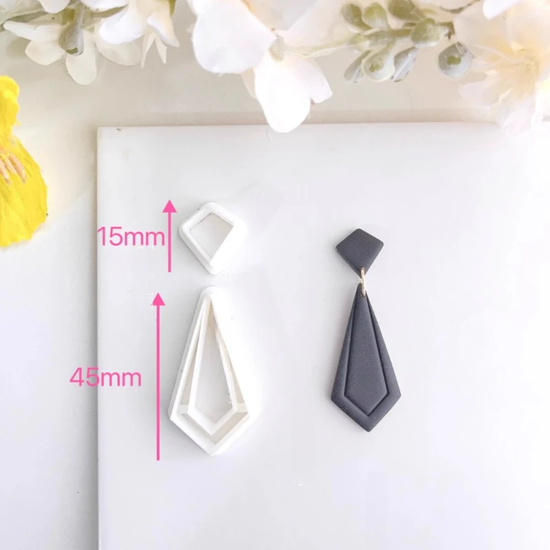 8 Styles Polymer Clay Earrings Cutting Mold Ceramic Mold DIY Handwork Making  Earrings Jewelry Pendant Cutting Shape Tools