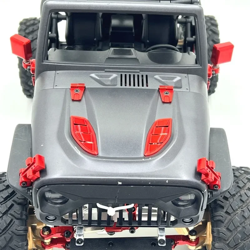 Exclusief voor MJX 1/12 H12Y/H12Y+ RC auto's 41g metalen autocarrosseriedecoratieonderdelen gemaakt van 6061 aluminium voor upgraden en wijzigen