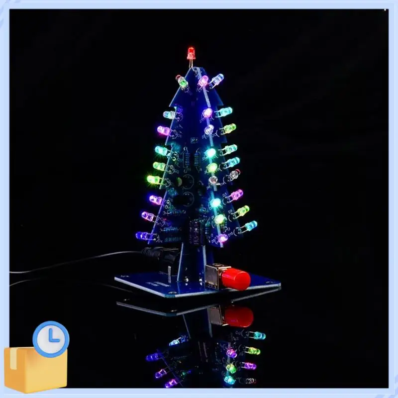 Popular DIY Christmas Tree Kits Colorful RGB LED Christmas Tree Electronic Science Assemble Kit For Christmas Trees DIY B