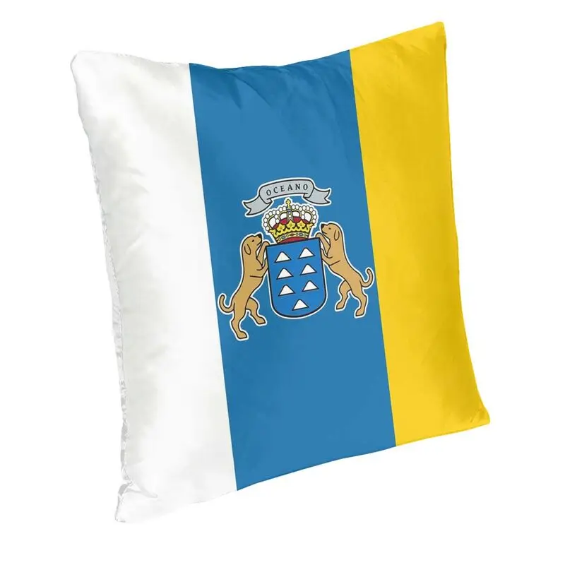 Nordic Canary Island Flag Cushion Cover Soft Flag Of Spain Throw Pillow Case Decoration Pillowcase