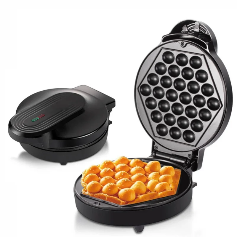 30 Holes Bubble Egg Waffle Maker Anti Stick Easy Clean For Home Ice Cream Cones EU Plug