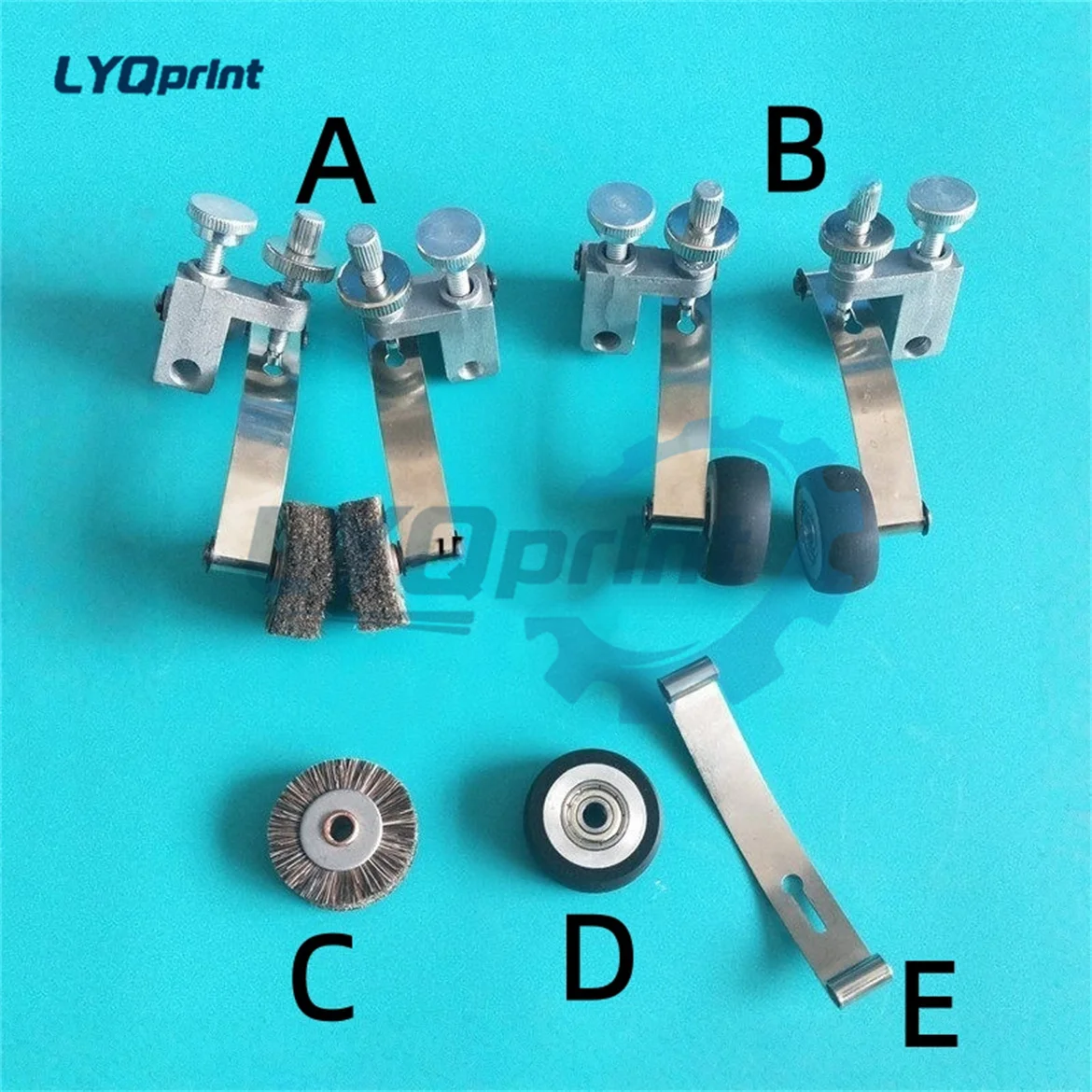 L428 LS40 Paper Feeding Wheel Hairy Wheel Frame Spring Steel Sheet for Komori Machine Paper Pressing Wheel