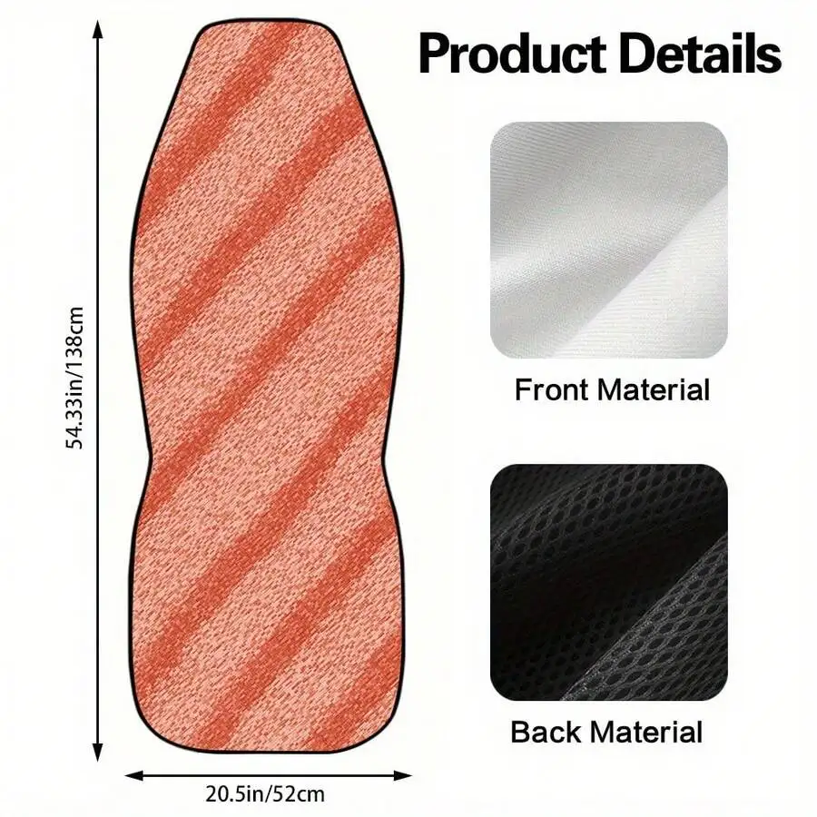 Universal Car Seat Cover With Diagonal Dotted Pattern For Front Seat SUV Sedan