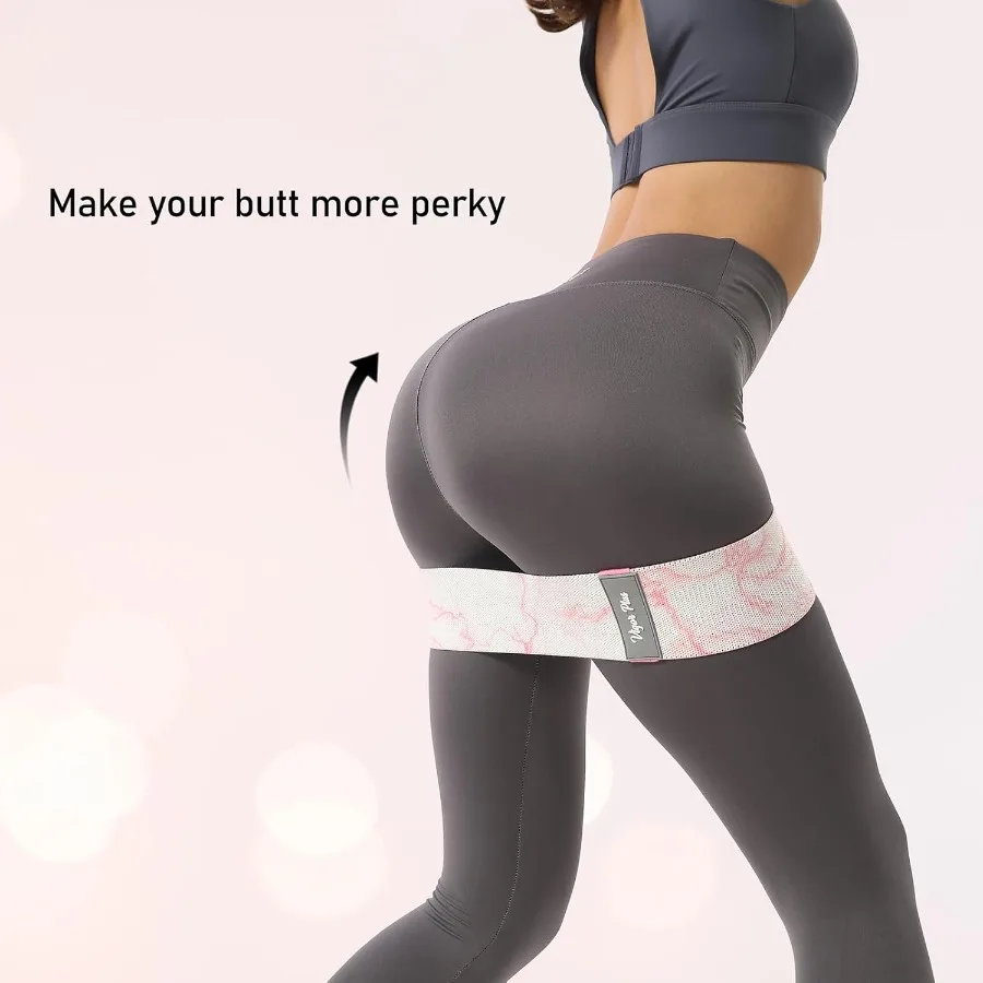 أربطة مقاومة للتمرين، أربطة الغنيمة للنساء والرجال، أربطة الورك والساق للمنزل واللياقة البدنية واليوجا والبيلاتس #4