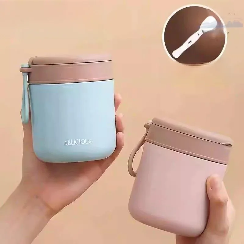 

Portable Stainl Steel Insulated Soup Cup for Students And Office Workers Porrie And Silver Ear Soup Cooking Cup