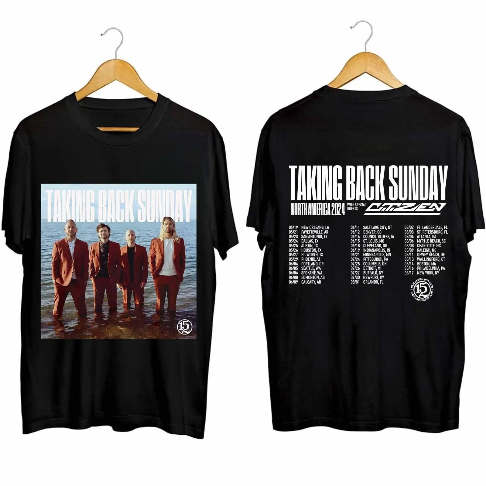 Take Back Sunday 2024 Tour Shirt Take Back Sunday Band Fan Shirt Take Back Sun