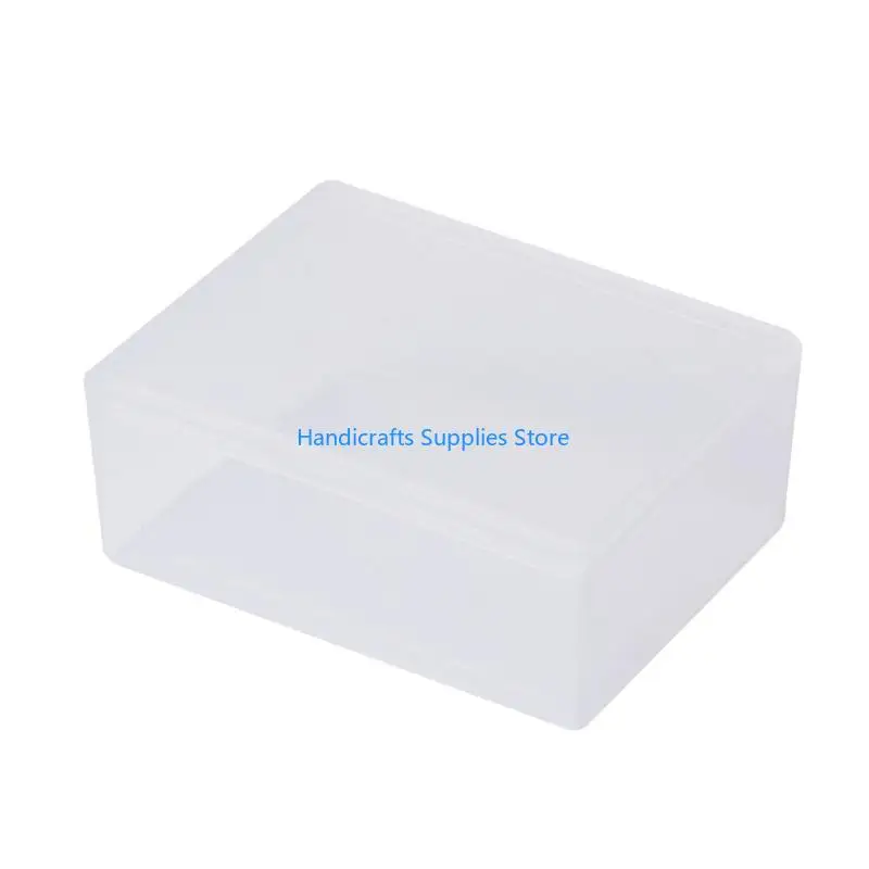 R1WA Rectangular Plastic Clear Storage Box Jewelry Beads Collection Container Organiz